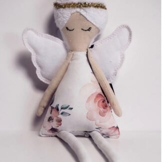 Poupée en tissu ange 35 cm Rose Garden Girl