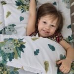 2-piece set fitted sheet and pillowcase Tropical Light