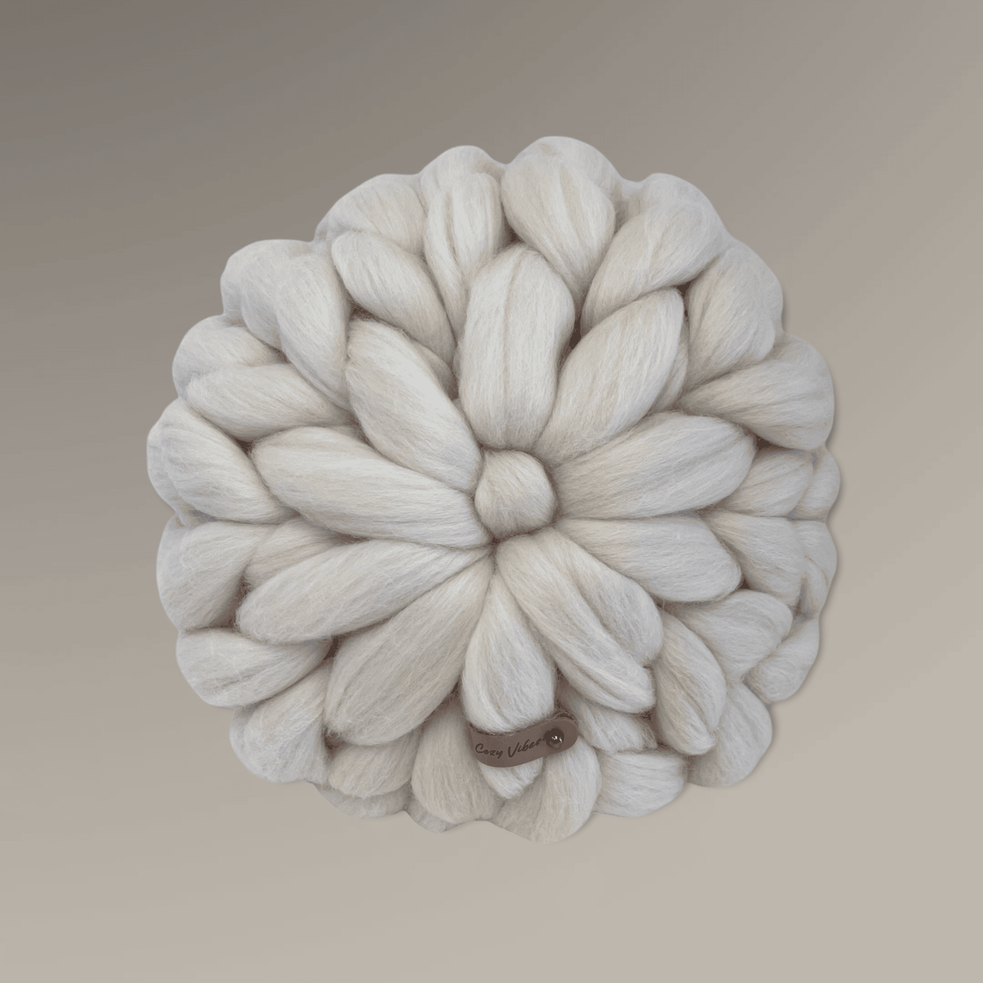 51F8994F-B12A-44B4-B50A-FCF32F5B84C0 Deko Kissen Rund Cream – Bild 1