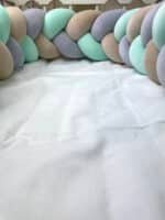 Velours de lit serpent, gris menthe et beige – Image 4