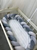 Bettschlange Velours Grey Shades