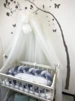 Bettschlange Velours Grey Shades – Bild 2