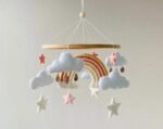 Baby Mobile Rainbow Pink