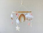 Baby mobile rainbow pink - Image 2