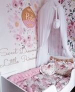 Bettschlange Velours Powder Pink – Bild 2