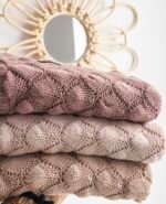 Coperta per neonati in bambù Conchiglie Rosa - immagine 2