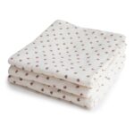 Mushie Gauze Cloths Set of 3 Bloom