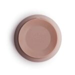 Mushie Silicone Bowl with Suction Cup Blush - Image 3