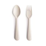 Mushie Children's Cutlery Set Ivory