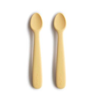 Mushie Baby Löffel 2er Set Pale Daffodil