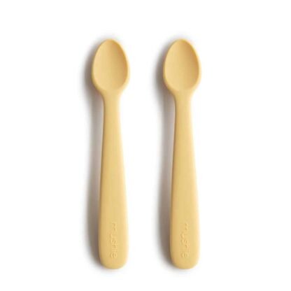 Mushie Baby Spoon Set of 2 Pale Daffodil