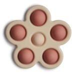 Mushie Press Toy Rose-Blush-Shifting Sand
