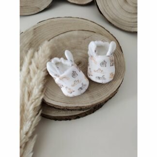 Tiffany Couture Baby Shoes Mom and Baby Safari (0-3M)
