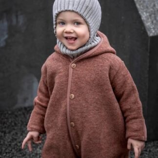 Huttelihut- POOH Baby Overall Doppellage Wolle Cayenne