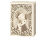 Maileg - Souris endormie/éveillée dans une boîte d'allumettes - Bleue - Image 3