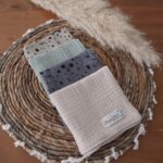 Mulltücher 4er Set aus Premium Musselin Poem