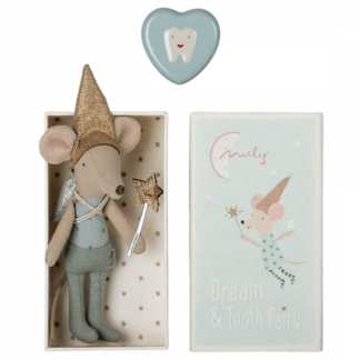 Maileg Tooth Fairy Mouse in Matchbox - Blue