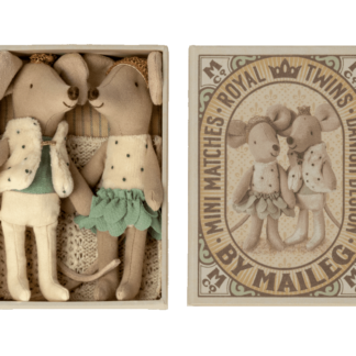 Maileg Royal Twin Mice, Little Sister et Brother in Box