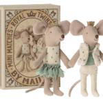 Maileg Royal Twin Mice, Little Sister et Brother in Box