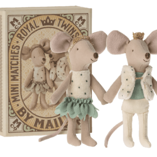 Maileg Royal Twin Mice, Little Sister et Brother in Box