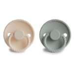 FRIGG - 2 Pack Pacifiers Cream-Sage - 0-6M - Image 2
