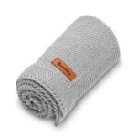 Couverture bébé en coton Gris
