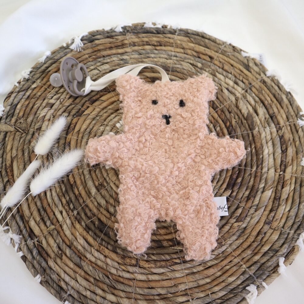 Pacifier cloth Teddy Caramel