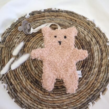 Attache tétine Teddy Caramel