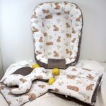 Babynest Ensemble complet de 4 oursons heureux de qualité supérieure