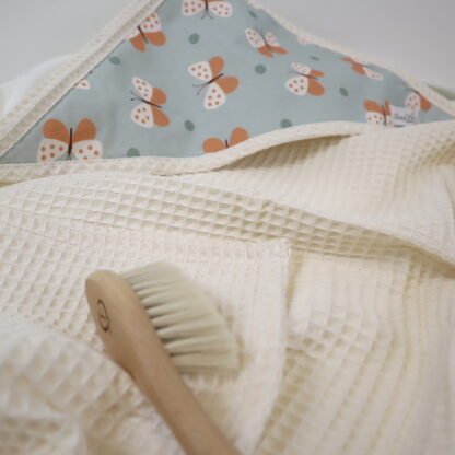 Baby Kapuzenhandtuch Butterfies - immagine 2