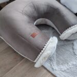 Nursing Pillow Boho Velvet Cappuccino - Image 3