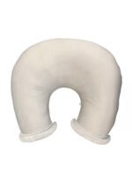 Coussin d'allaitement bohème velours beige