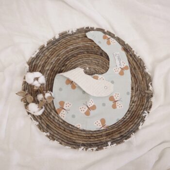 Lätzchen| GOTS Baumwolle & Waffle|Butterflies Zusatzbild-1