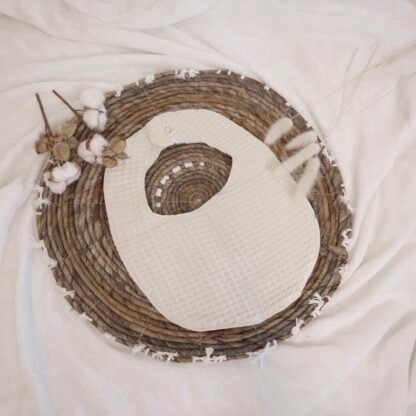 Bibs | GOTS Cotton & Waffle | Eucalyptus Leaves - Image 2