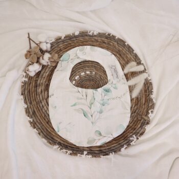 Lätzchen| GOTS Baumwolle & Waffle| Eucalyptus Leaves Hauptbild