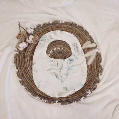 Bib| GOTS Cotton & Waffle| Eucalyptus leaves