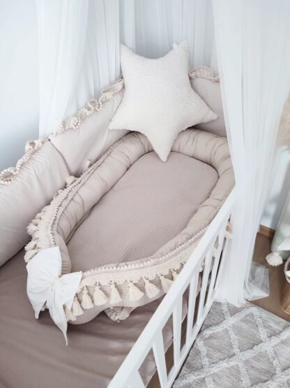 Babynest Boho| Romantic Waffelpique |Beige
