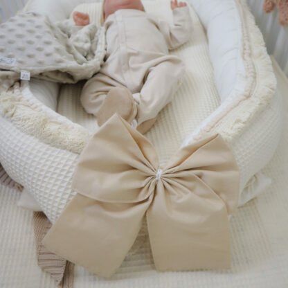 Babynest Boho|Waffelpique| Beige – Bild 5