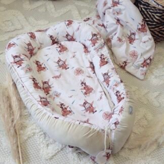 Babynest Premium |Flying Away | Velvet beige