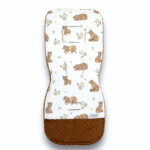 Housse de siège de poussette & coussin anti-choc | Coton premium & tissu minky | Happy Bear – Image 2