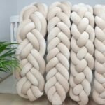 Bettschlange Velours – Geflochten |410 cm|Beige – Bild 3