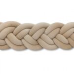 Bettschlange Dual 6 Stränge aus Velours | 200cm | Beige