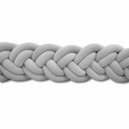 Bettschlange Dual 6 Stränge aus Velours | 200cm | Grau
