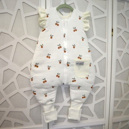 Babyschlafsack-Overall | Premium Musselin | Cherry|12-36M – Bild 3
