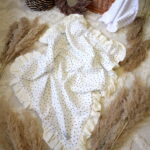 Baby Blanket | Premium Double Muslin | Cream & Ruffles - Image 2