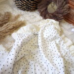 Baby Blanket | Premium Double Muslin | Cream & Ruffles - Image 3