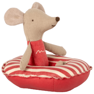 Bateau gonflable Maileg, petite souris - bande rouge