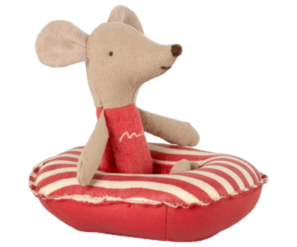 Maileg-Schlauchboot, Klein Maus -Rot gestreift - Image 2