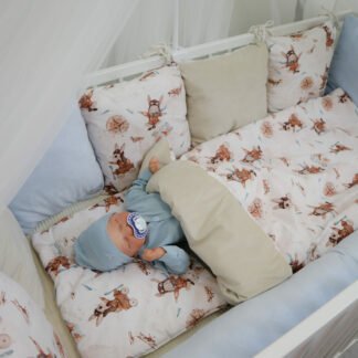 Komplett Bettset |Flying Away Premium |Velours Beige| TOG 2.5 | 0-3 Jahre