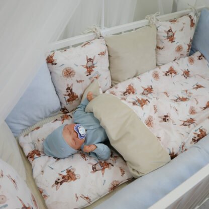 Komplett Bettset |Flying Away Premium |Velours Beige| TOG 2.5 | 0-3 Jahre – Bild 2